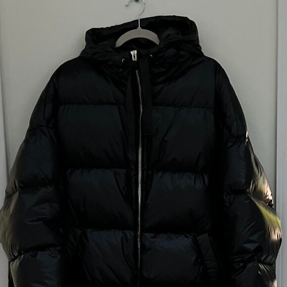 STAND STUDIO Adeline oversized quilted shell hooded down jacket Size 44 / US 12 - Picture 4 of 11